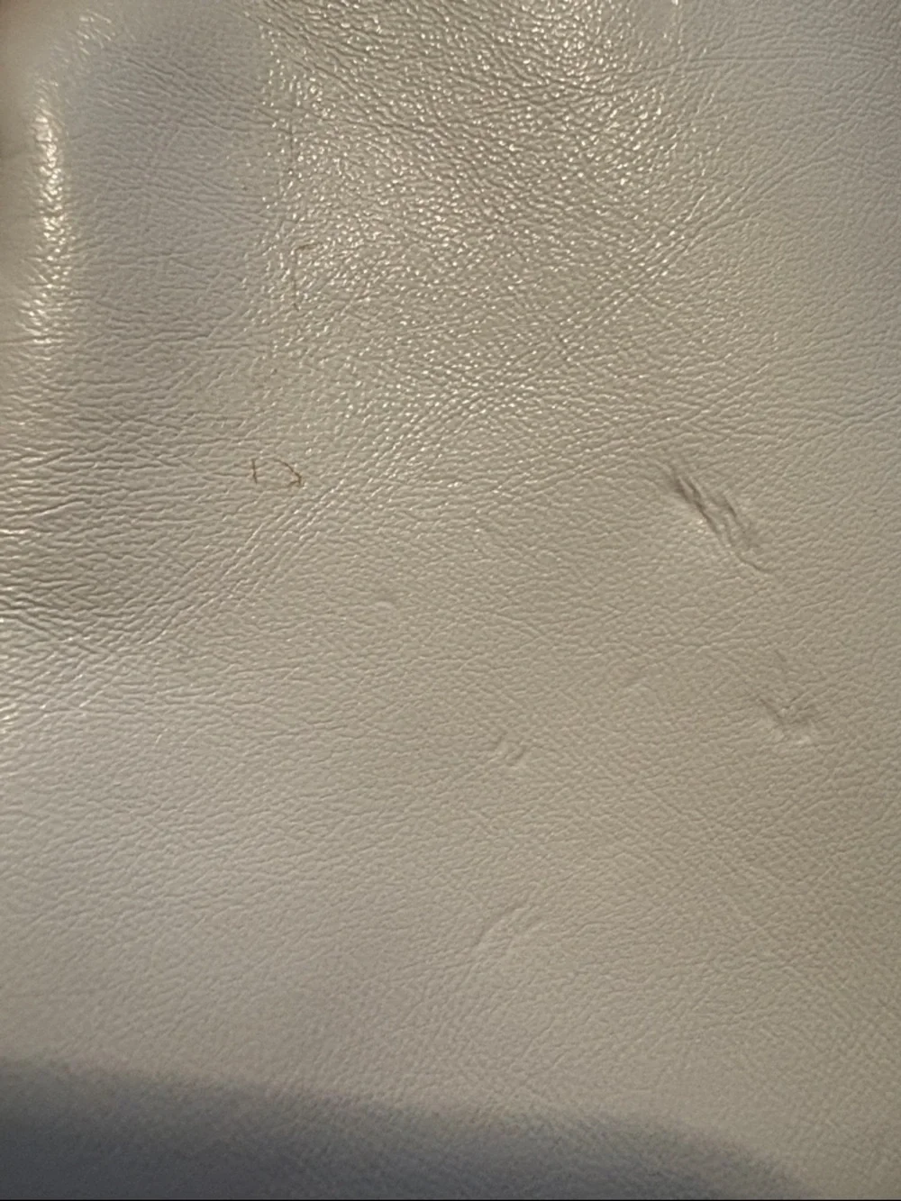 Versace Mini White Faux Leather Cosmetic Case
